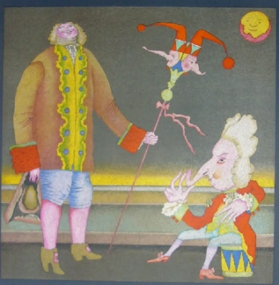 Lithografie Chemiakin - Suite Carnaval de Saint Petersbourg 8