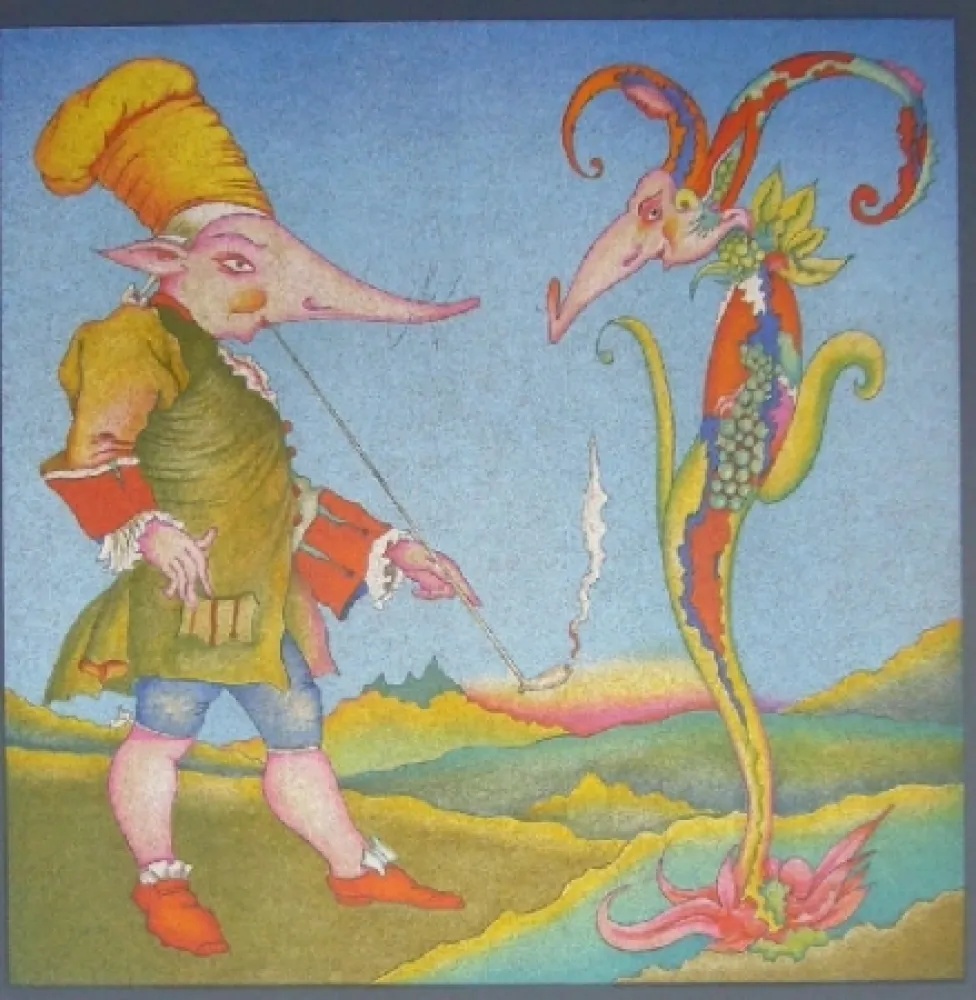 Lithografie Chemiakin - Suite Carnaval de Saint Petersbourg 9