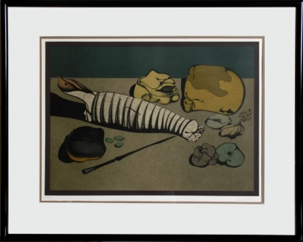 Lithografie Chemiakin - Untitled - Nature Morte