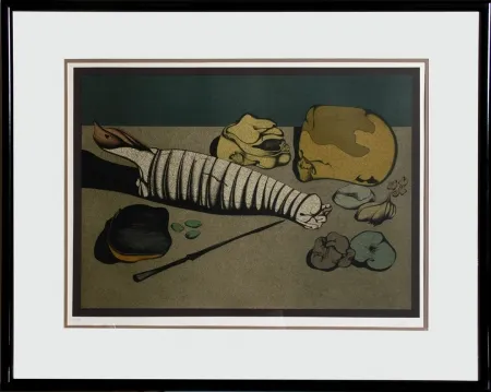 Lithografie Chemiakin - Untitled - Nature Morte