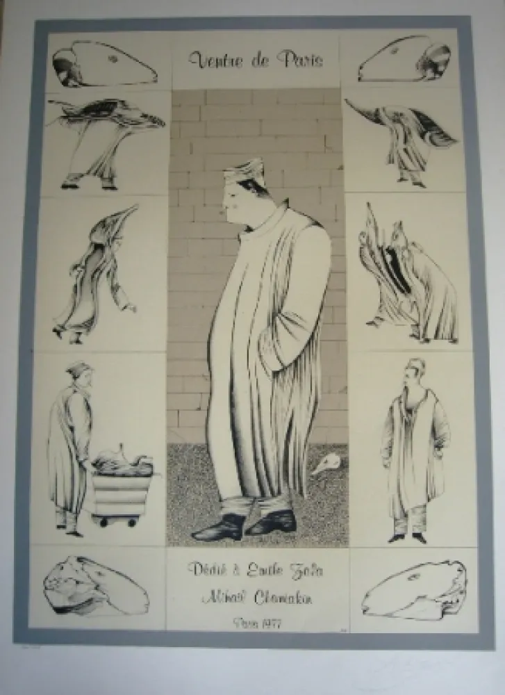 Lithografie Chemiakin - Ventre de Paris 1