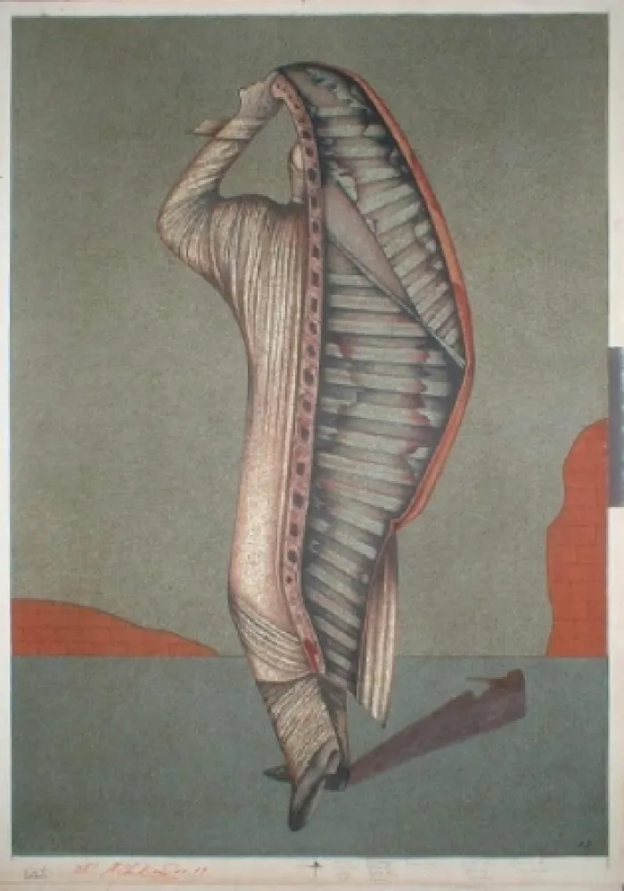 Lithografie Chemiakin - Ventre de Paris 14