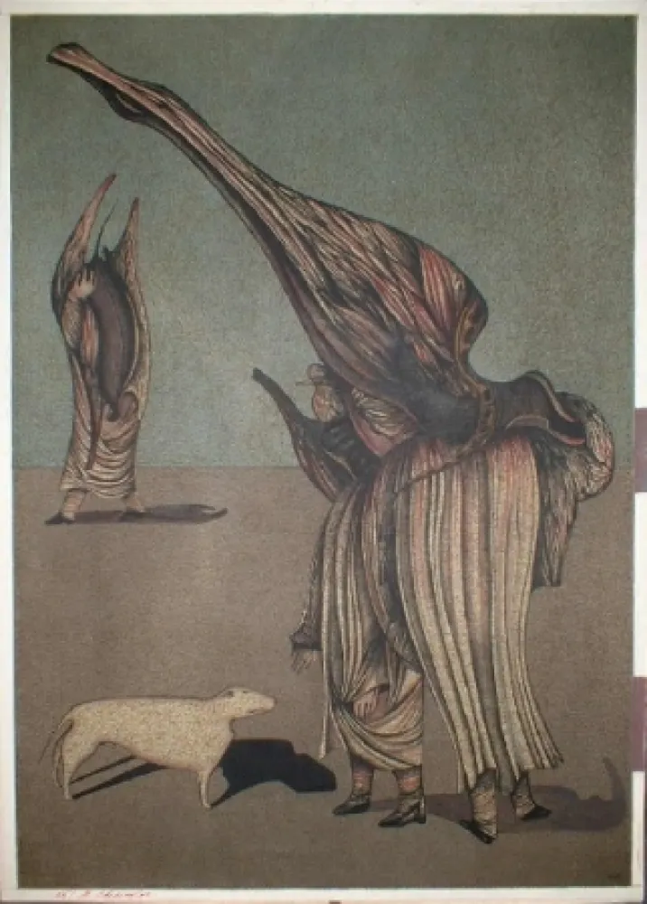 Lithografie Chemiakin - Ventre de Paris 6