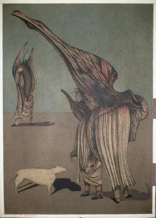 Lithografie Chemiakin - Ventre de Paris 6