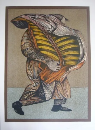 Lithografie Chemiakin - Ventre de Paris 7