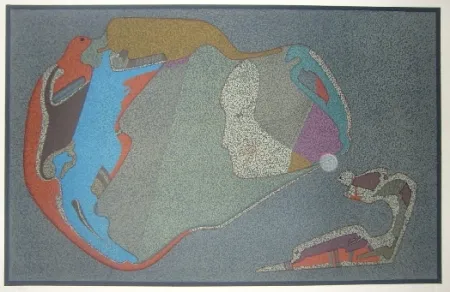 Lithografie Chemiakin - Visage monde