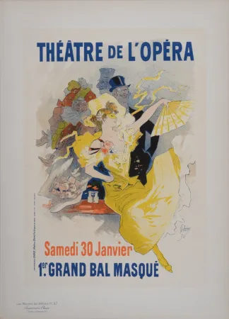 Lithografie Cheret - Bal Masque de l'Opera, Les Maitres de L’Affiche