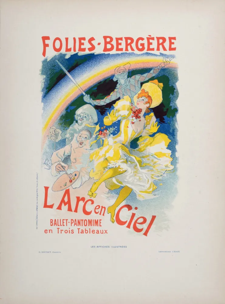 Lithografie Cheret - Folies-Bergère : L’Arc en Ciel, 1896