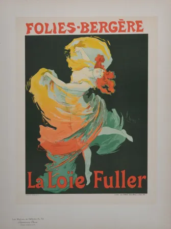 Lithografie Cheret - La Loïe Fuller, Les Maitres de L’Affiche, 1897