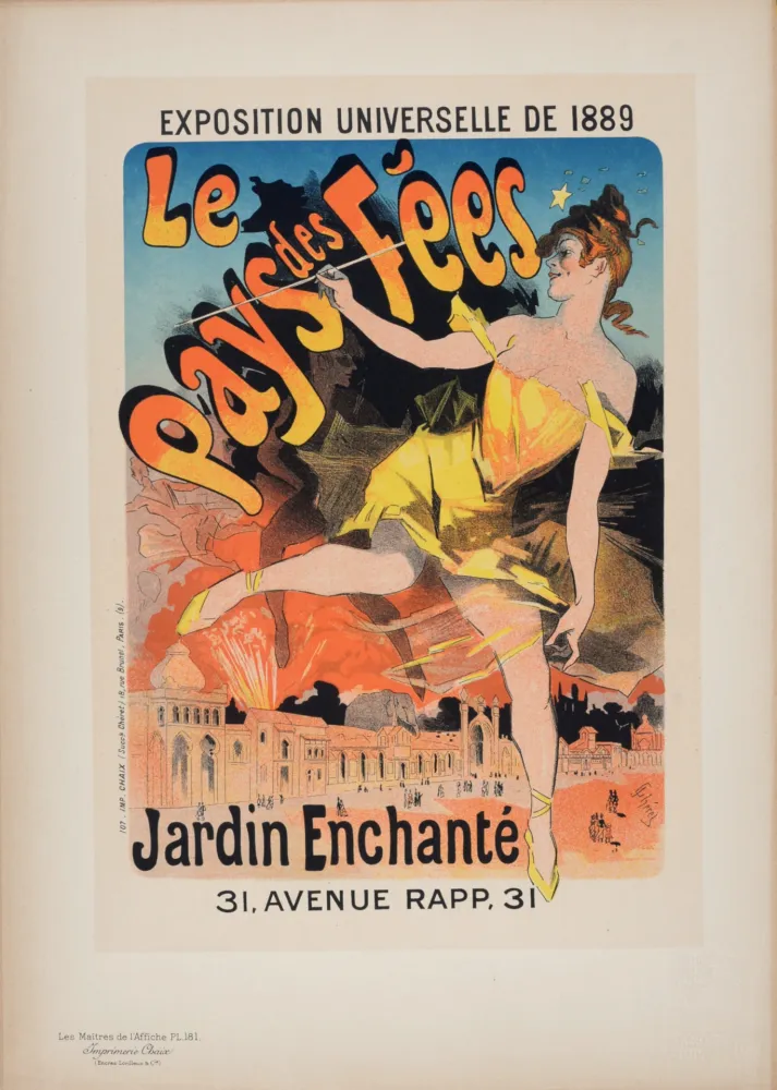 Lithografie Cheret - Les Maîtres de l'Affiche : Le Pays des Fées, 1899