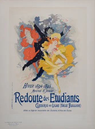 Lithografie Cheret - Redoute des Etudiants, Les Maitres de L’Affiche, 1897