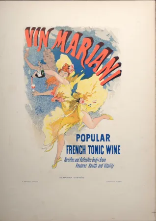 Lithografie Cheret - Vin Mariani, 1896
