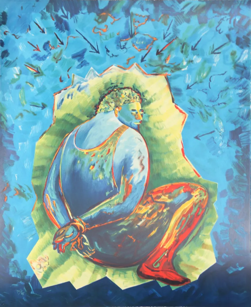 Lithografie Chia - Bound Man