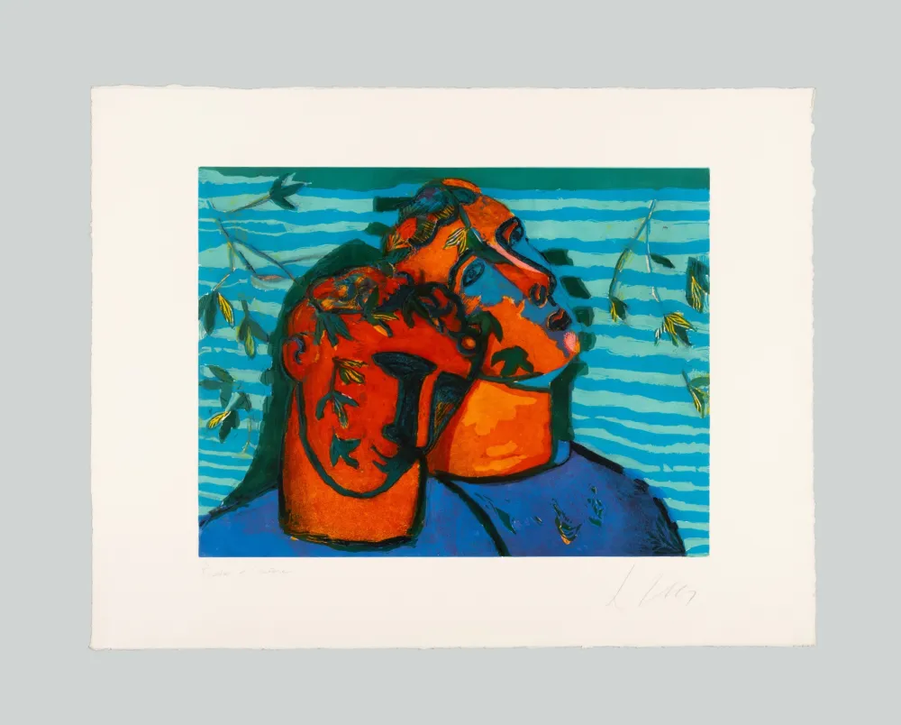 Houtsnede Chia - Composizione