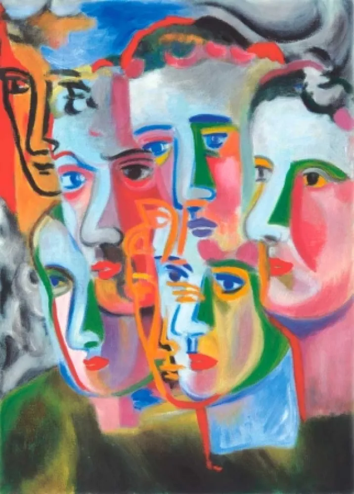 Aquatint Chia - Enigma dei Volti