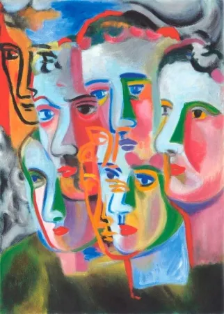 Aquatint Chia - Enigma dei Volti