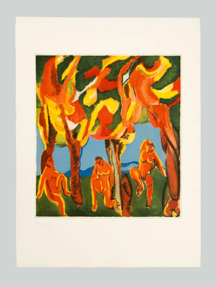 Ets En Aquatint Chia - Figure nel bosco