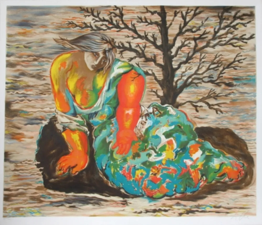 Lithografie Chia - Seated Woman