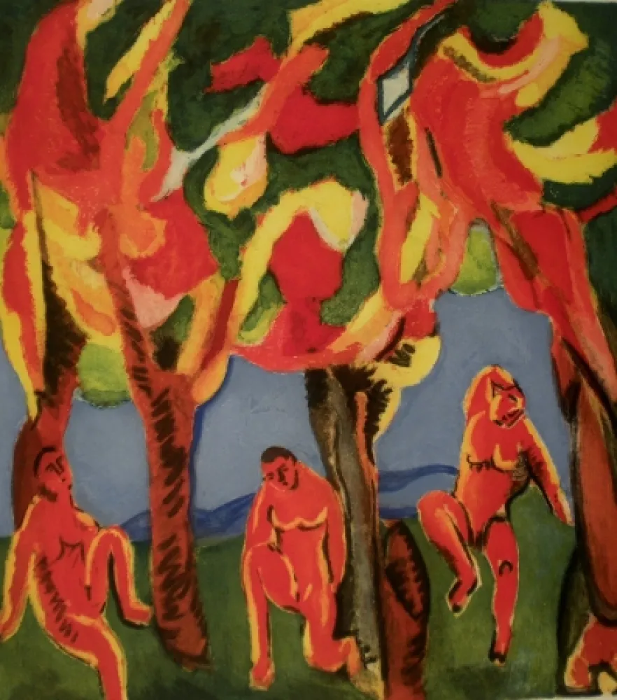 Ets En Aquatint Chia - Uomini Rossi