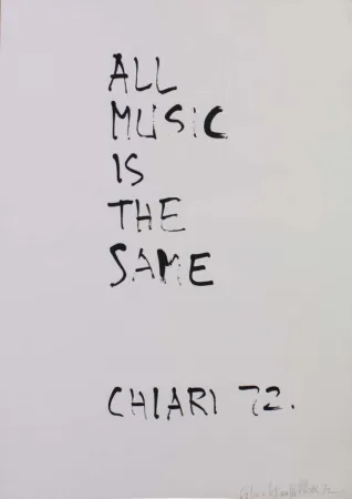 Lithografie Chiari - ALL MUSIC IS THE SAME