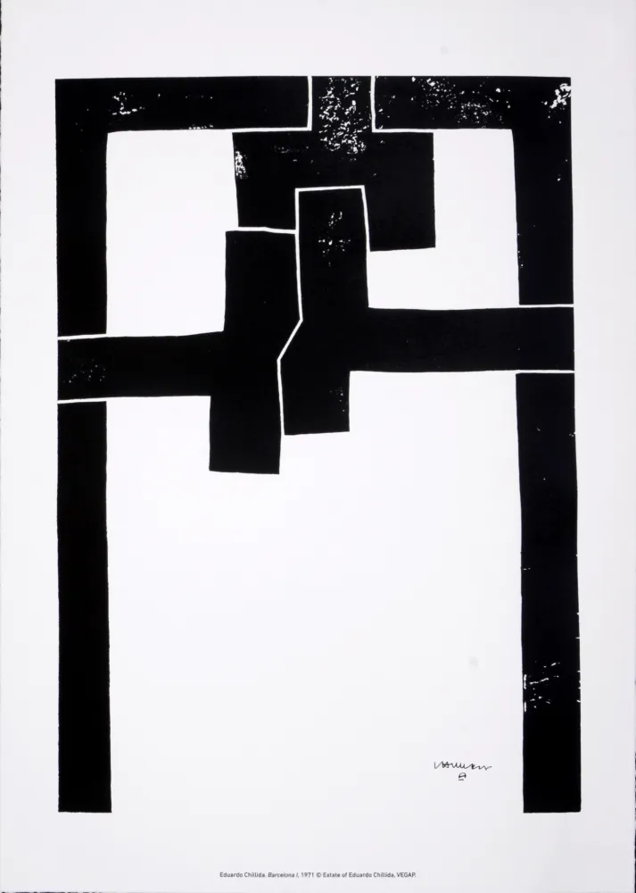 Zeefdruk Chillida - (After) Barcelona I, 1971
