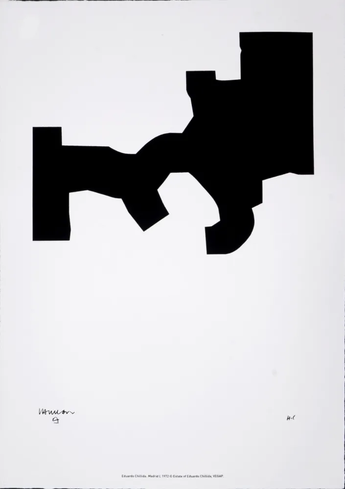 Zeefdruk Chillida - (After) Madrid I, 1972