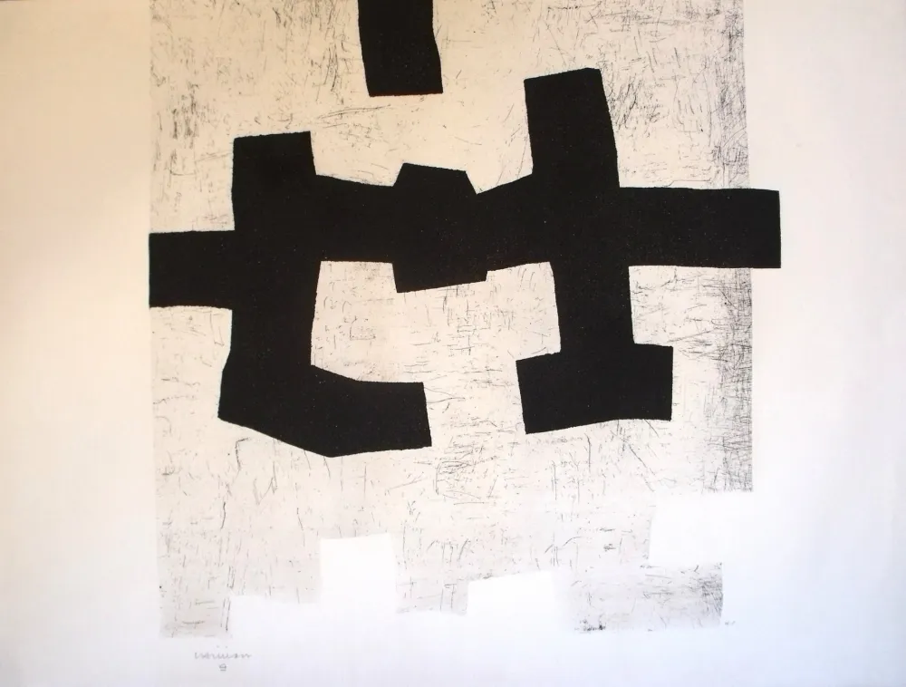 Ets En Aquatint Chillida - Aldikatu I