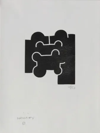 Gravure Chillida - Cioran XXV