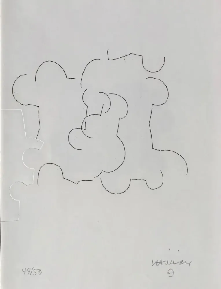 Aquatint Chillida - Cioran XXX