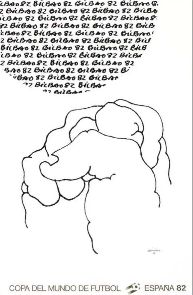 Lithografie Chillida - Coupe du Monde 82 - Espagne