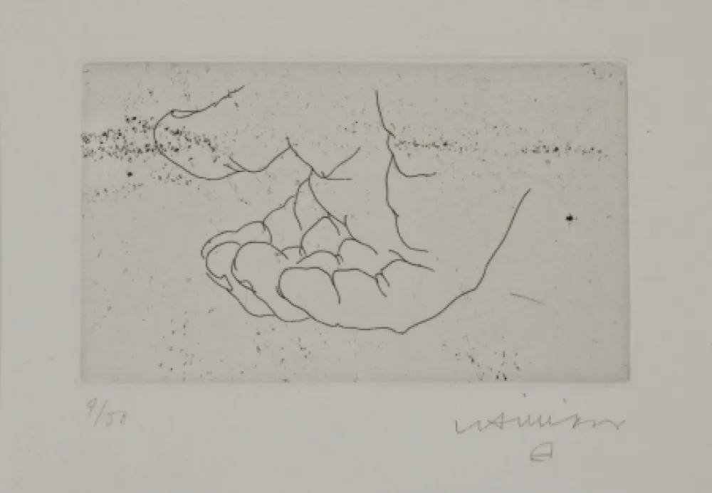 Gravure Chillida - Esku XI