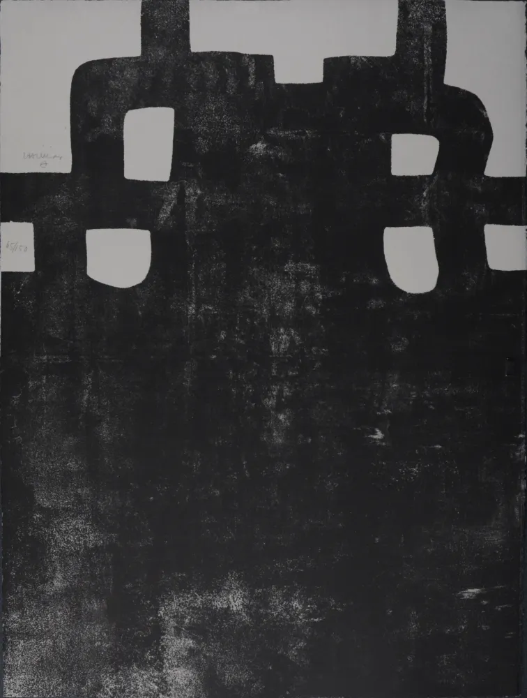 Lithografie Chillida - Gurutze Gorria III. 1984 - Hand-signed!