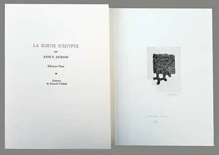 Geïllustreerd Boek Chillida - La sortie d'Egypte