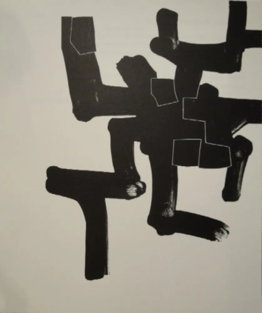 Lithografie Chillida - Meditation in Kastilien. 