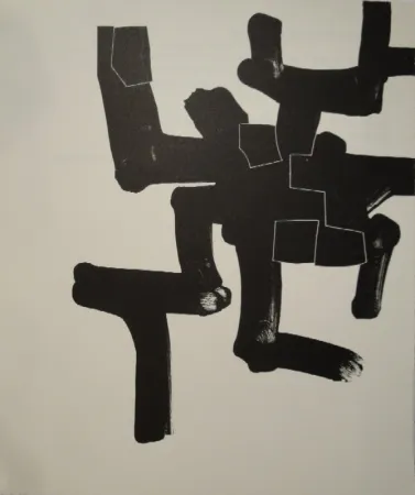 Lithografie Chillida - Meditation in Kastilien. 