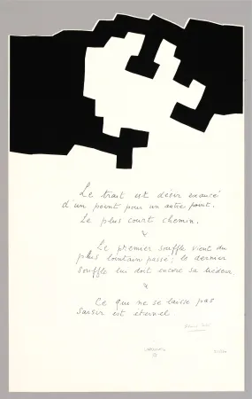 Lithografie Chillida - Placard Jabes