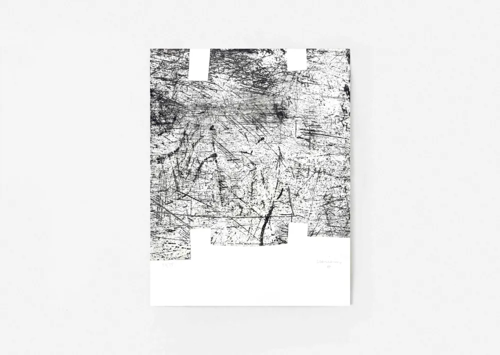 Gravure Chillida - Une hélène de vent ou de fumée 