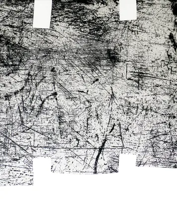 Ets En Aquatint Chillida - Une helene de vent ou fumee I