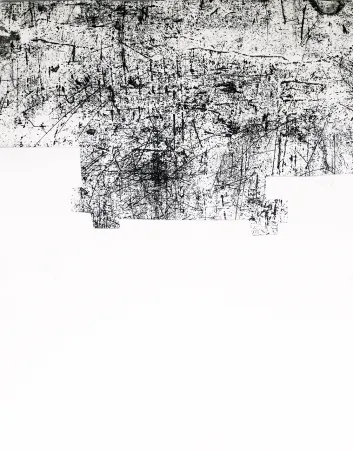 Ets En Aquatint Chillida - Une helene de vent ou fumee III