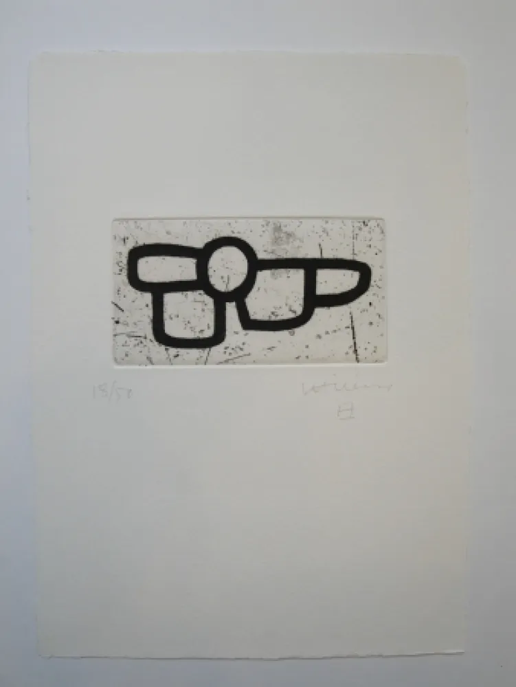 Aquatint Chillida - Untitled