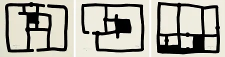 Aquatint Chillida - Zedatu (I, III y IV)