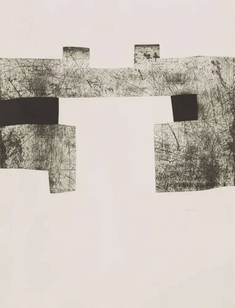Ets En Aquatint Chillida - Zubi Aundi (Big Bridge)