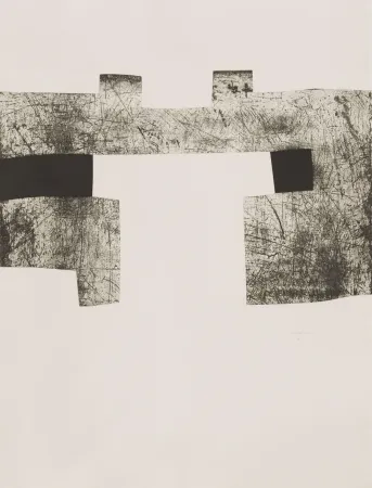 Ets En Aquatint Chillida - Zubi Aundi (Big Bridge)