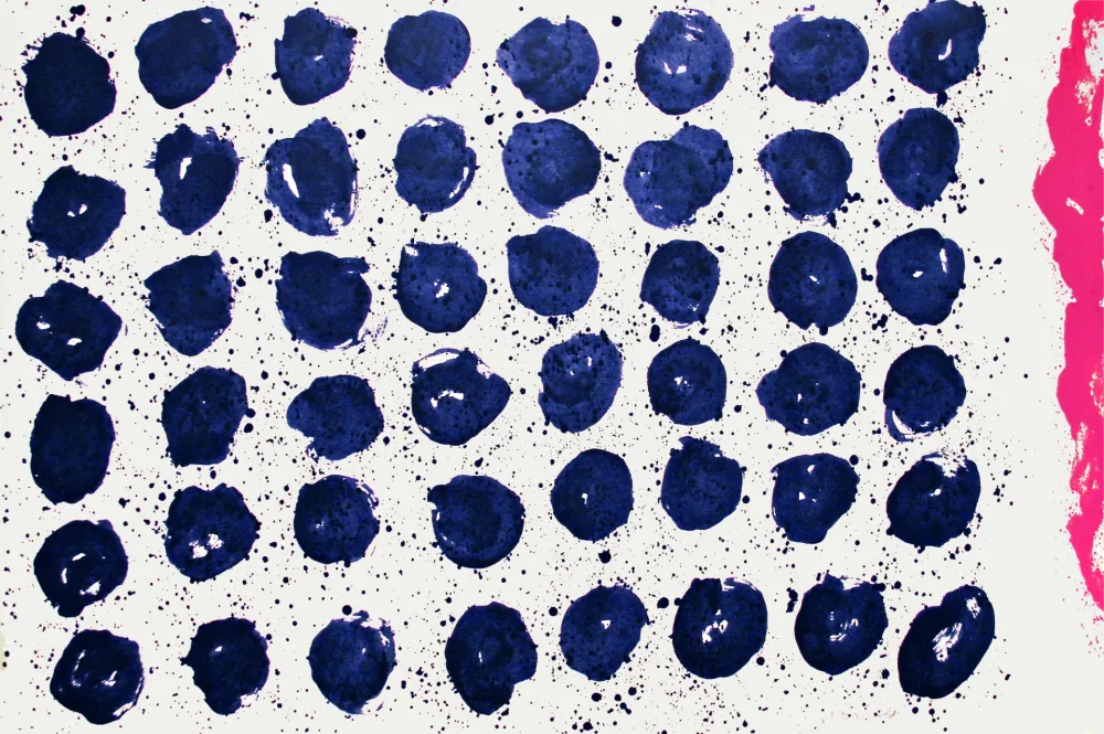 Zeefdruk Chin - Untitled