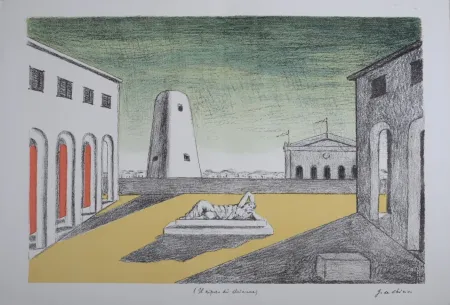Lithografie Chirico (De) - Le repos d'Arianne