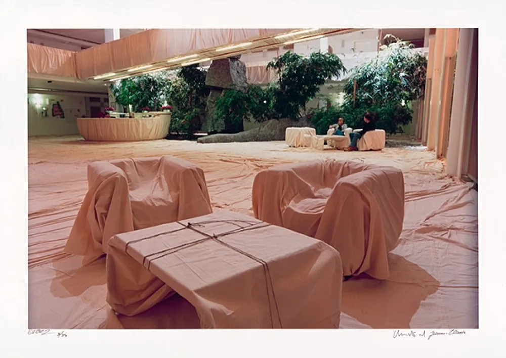 Lithografie Christo - Museum Würth Wrapped Chairs