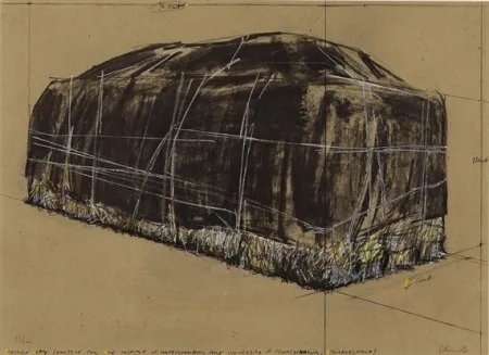 Zeefdruk Christo -  PACKED HAY