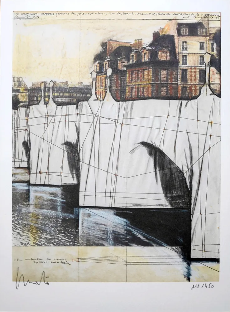 Lithografie Christo - Pont Neuf Wrapped