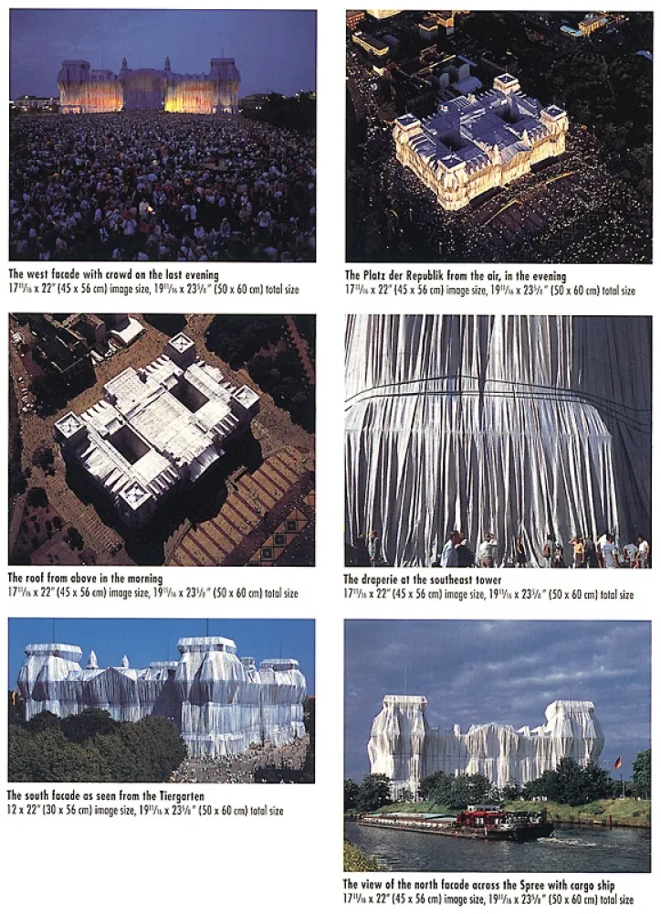 Fotografie Christo - Reichstag Mappe II, 6 Blatt