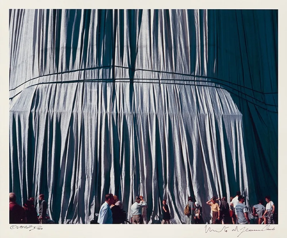 Fotografie Christo - Reichstag Mappe II, Faltenwurf